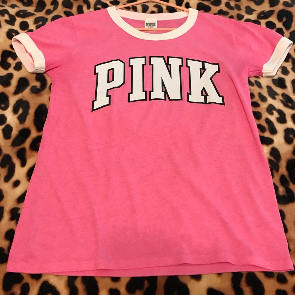 💞NIP! VS PINK Campus Ringer Tee SZ M💞